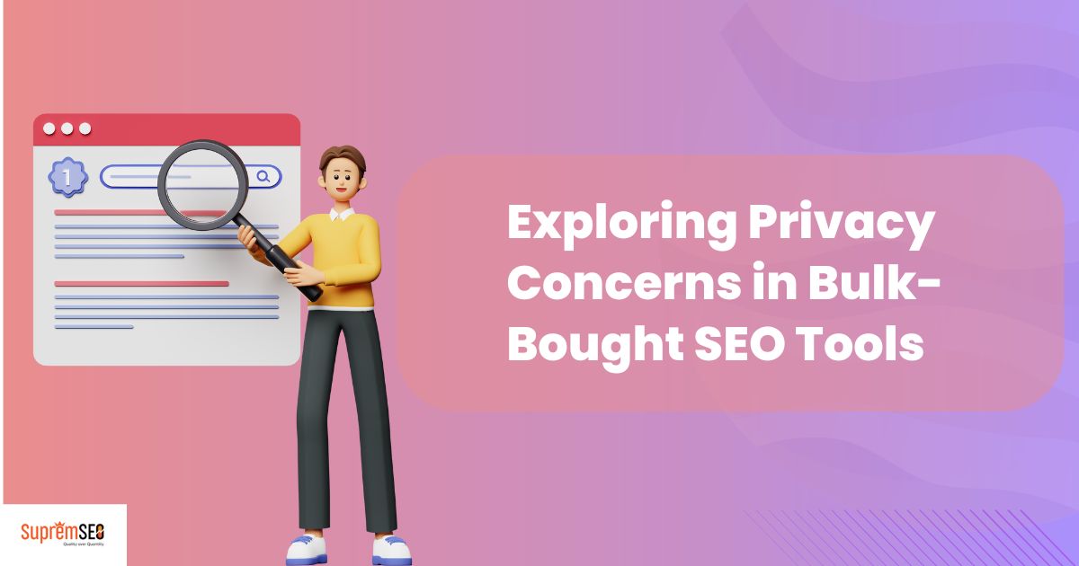 Exploring Privacy Concerns in Bulk-Bought SEO Tools